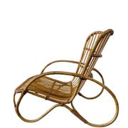 Fauteuil vintage en rotin / fauteuil une place / chaise lounge