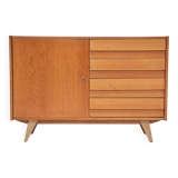 Sideboard U 458 light oak Jiri Jiroutek for Interier Praha 1960