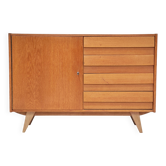 Sideboard U 458 light oak Jiri Jiroutek for Interier Praha 1960