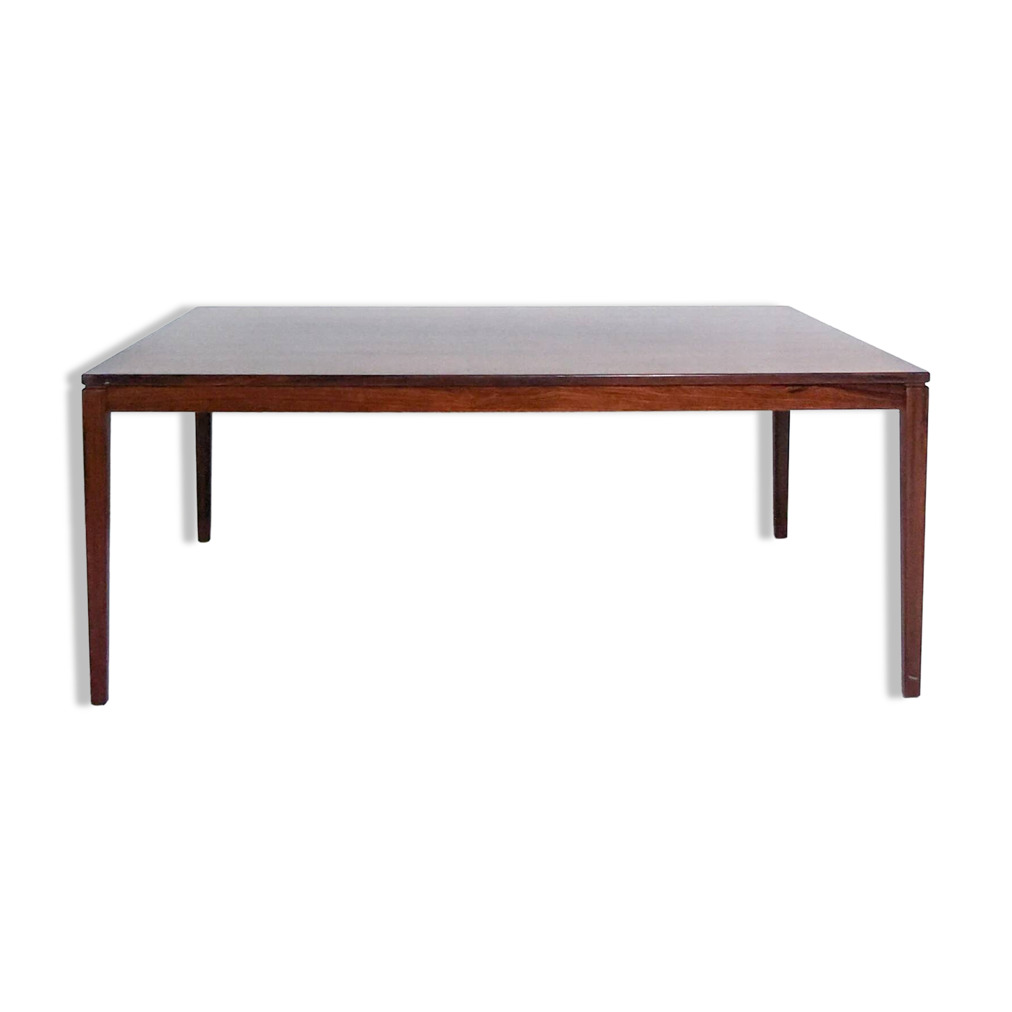 Large vintage Scandinavian coffee table in rosewood from the mid-century.