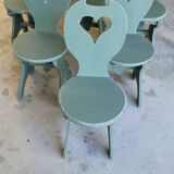 6 heart chairs