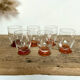 6 verres liqueur vintage