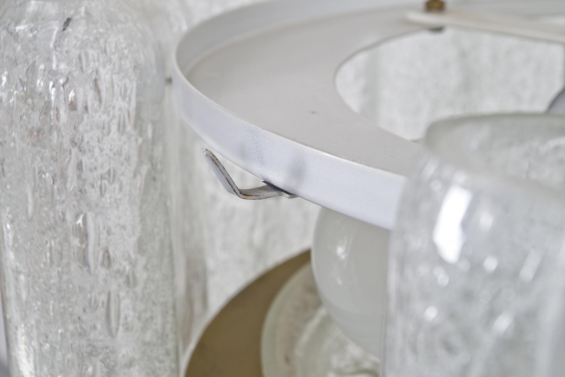 Doria iced glass chandelier