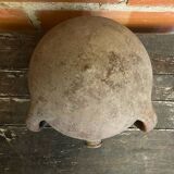 Ancient Glazed Stoneware Cruché with Double Handle, 19th Century Vintage