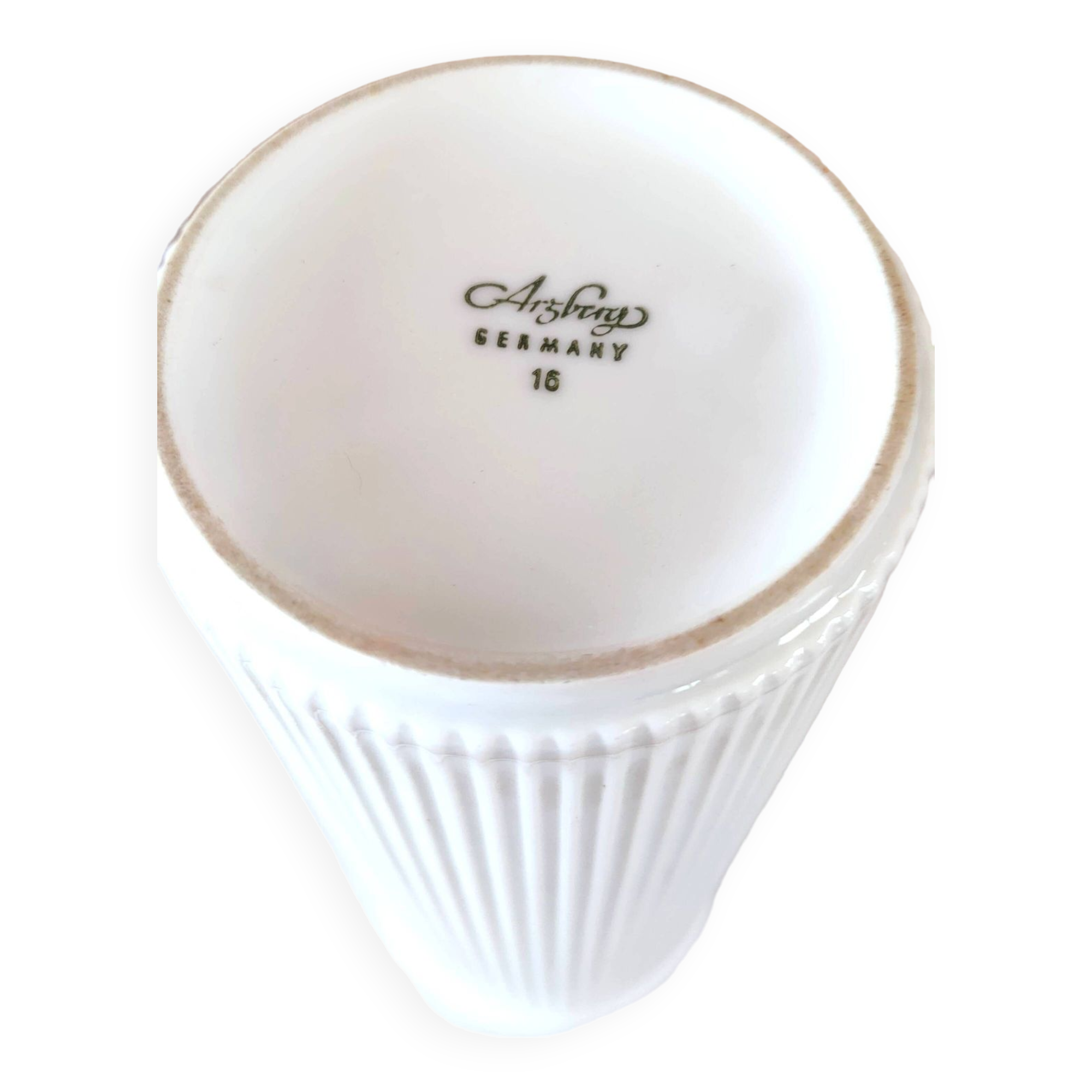 Arzberg porcelain scroll vase from the 70s