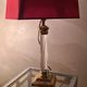 acrilic foot lamp 1950 has 70 trace on foot chrome gold pricked very well in its juice d epoque