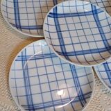 Set of 8 Moulins des Loups flat plates