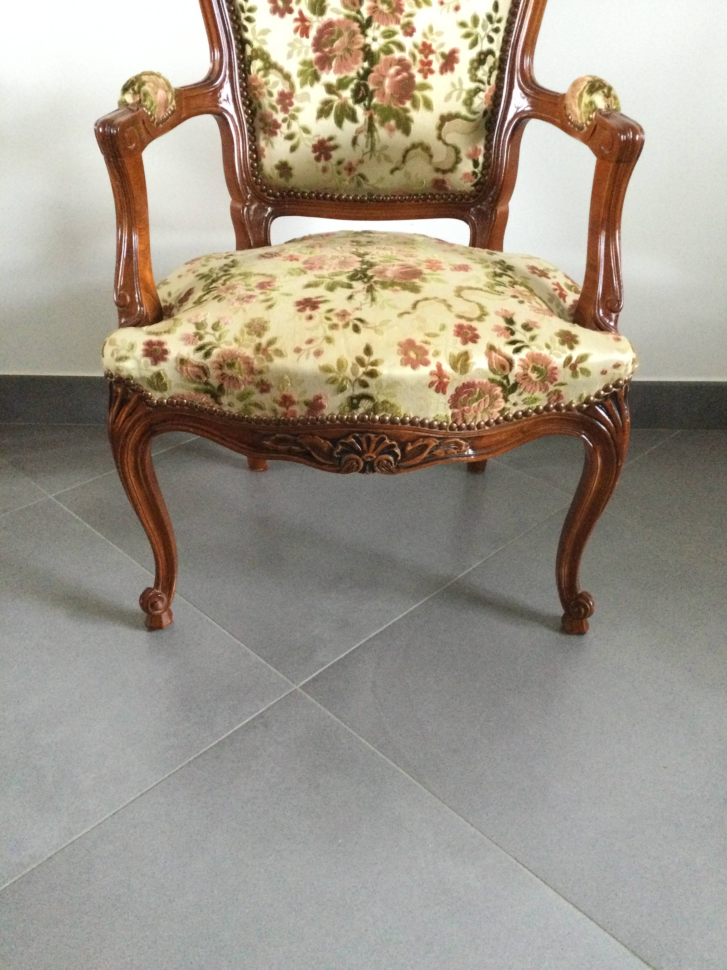 Louis XV Style Armchair In Cherry