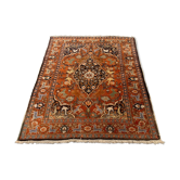 Tapis persan vintage 171x125 cm laine oriental handmade mahal tapis, moyen