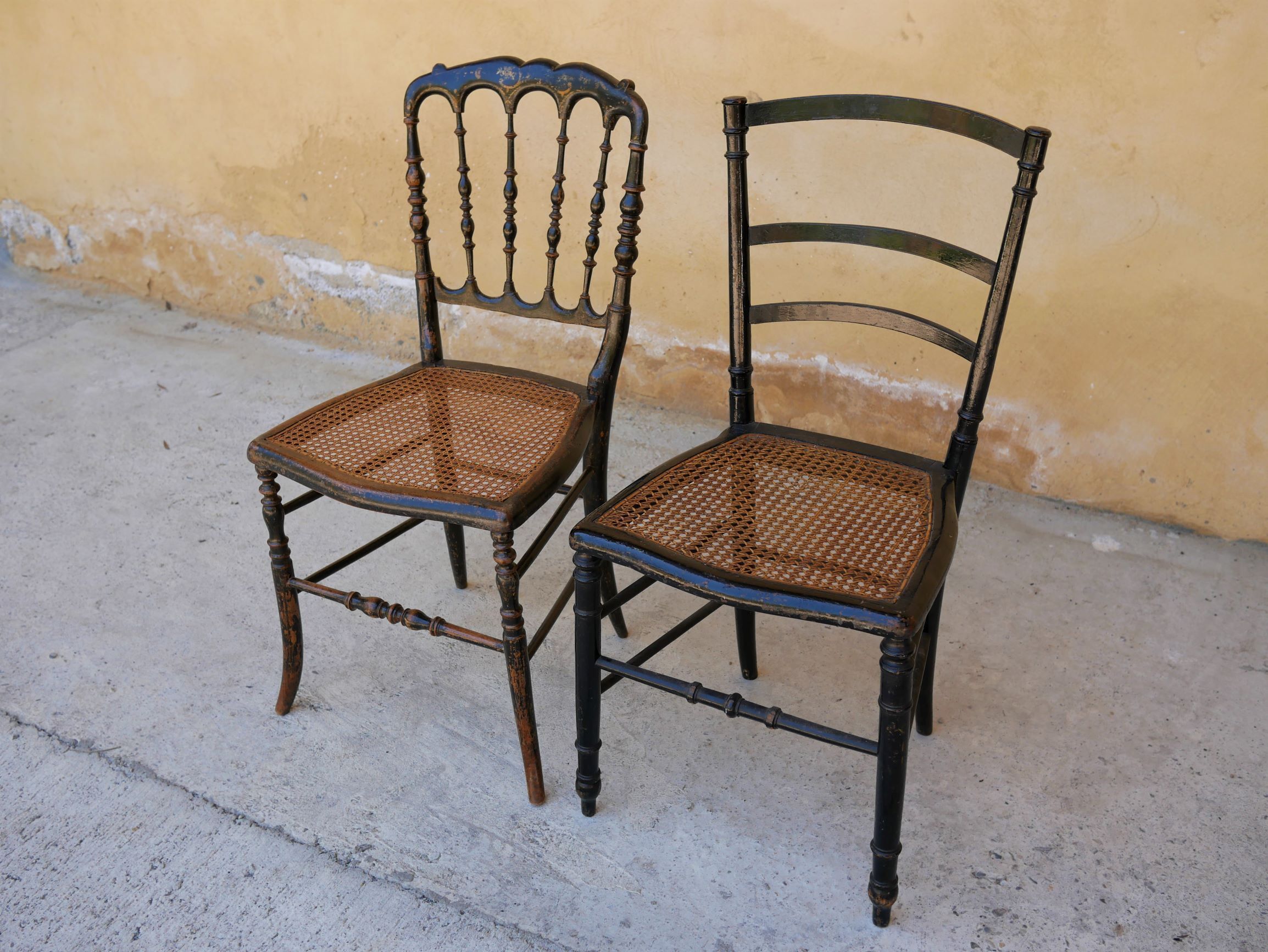 Napoleon III Chair in wood and cannage, twenties