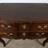Sauteuse Commode in Amaranth and Mahogany, Louis XV – 18th Century