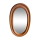Oval solid wood mirror