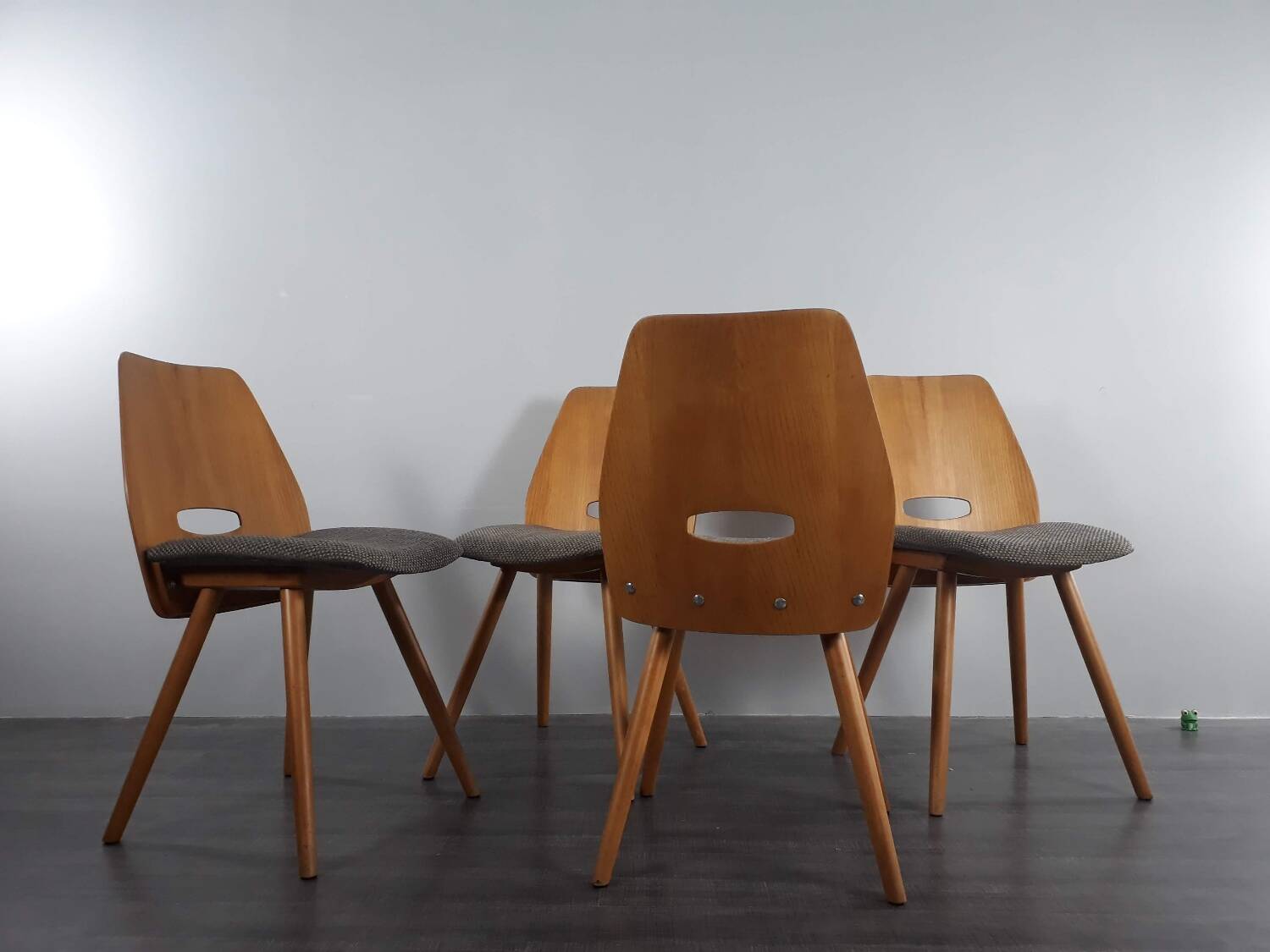 Set of 4 Lollipops chairs, Jiràk design, 1960s