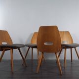 Set 4 chaises Lollipops, design Jiràk, 1960s