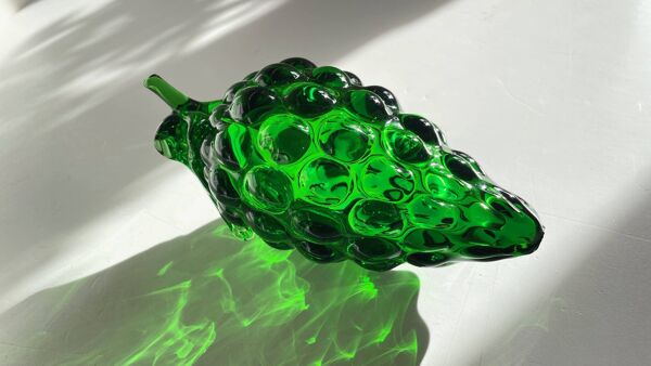 Grappe de RAISIN Verre Vert VINTAGE