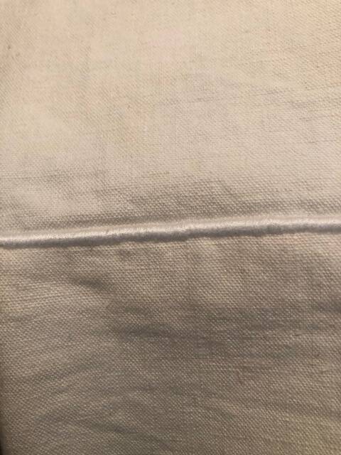 Antique embroidered linen-cotton sheet PA