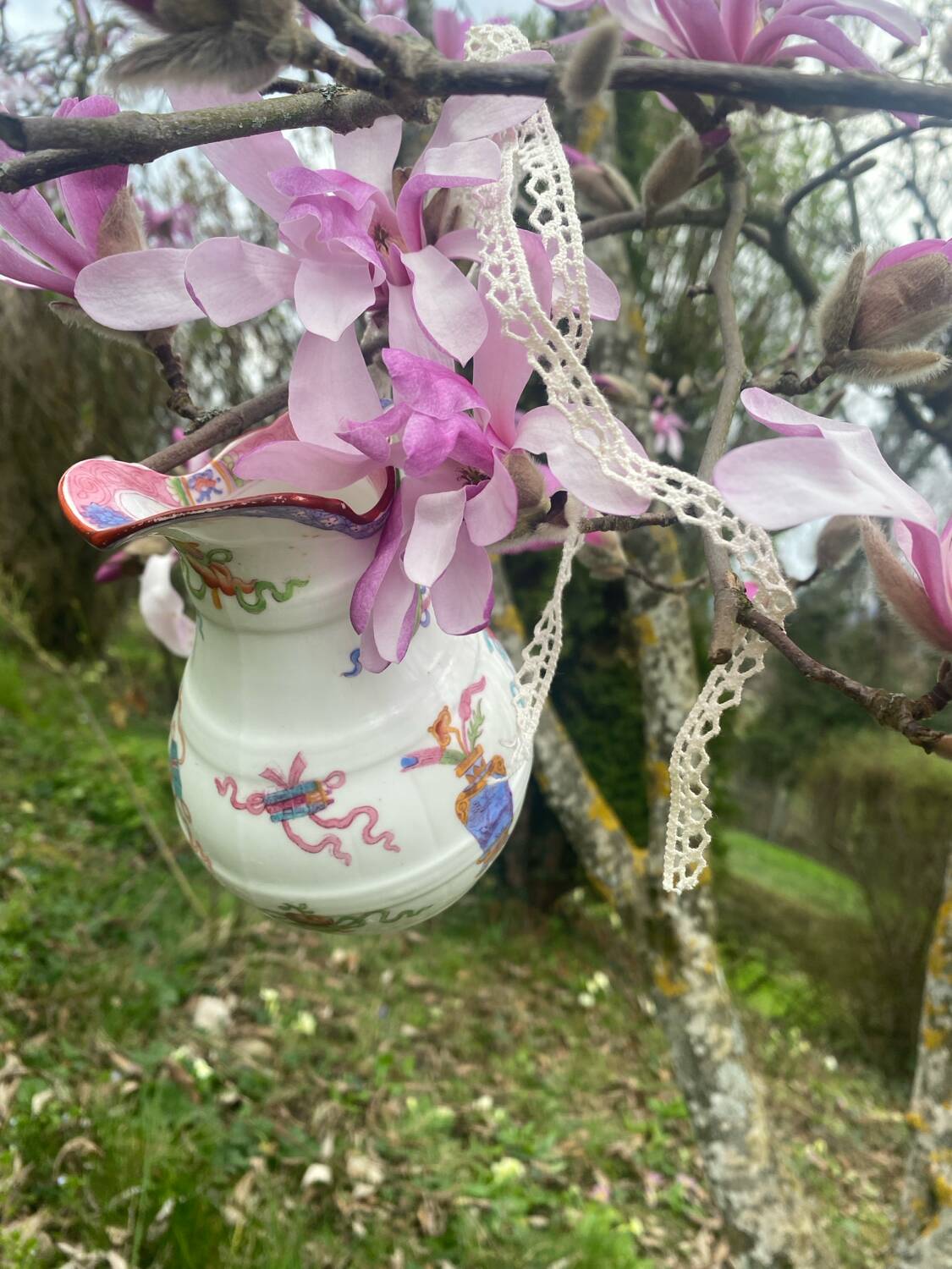 Antique Minton porcelain milk jug