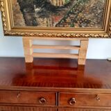 Bahut-dressoir acajou étiqueté "De Coene-Courtrai"