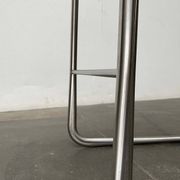 Vintage German cantilever bar stools B30 with leather cushions by Tecta and Jean Prouvé, set of 2.