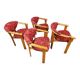 Set de 4 chaises en pin danois style Rainer Daumiller 1970