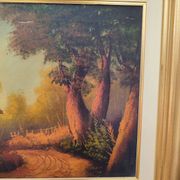 Tableau huile par Baroni