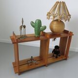 Scandinavian solid wood shelf 60 70s