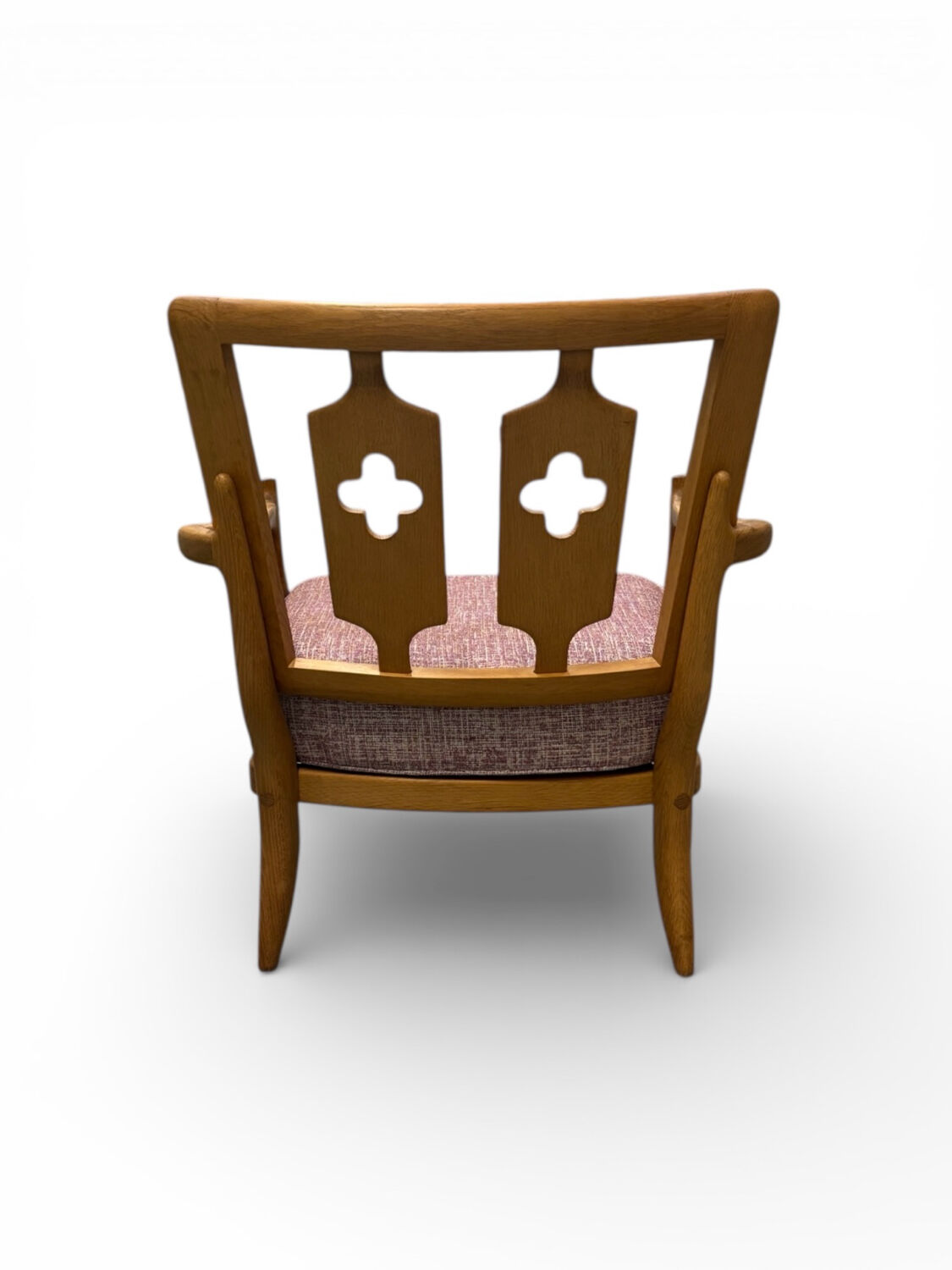 "José" armchair in solid oak by Guillerme & Chambron for Votre Ma