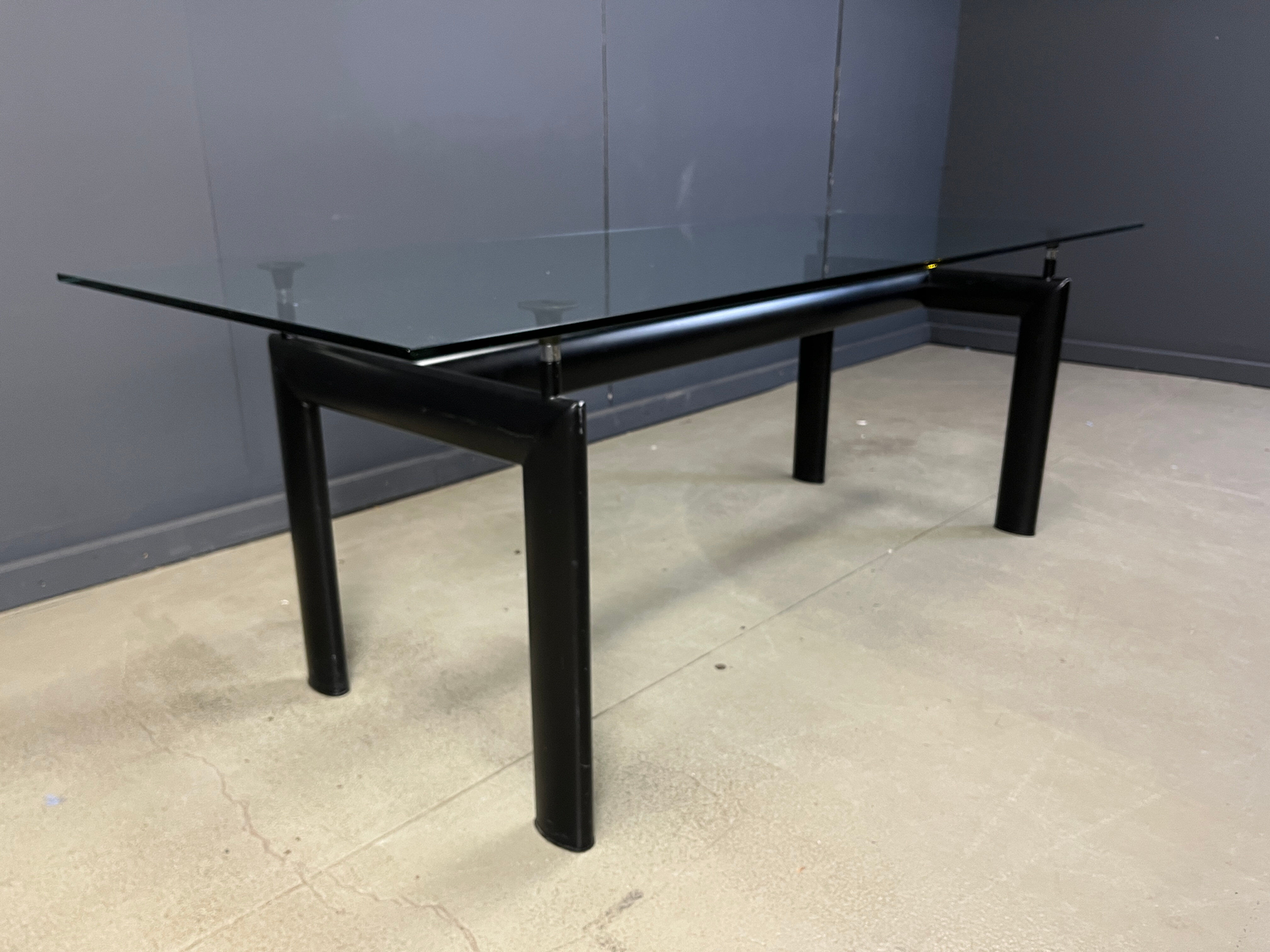 LC6 dining table by Le Corbusier for Cassina, 1990s