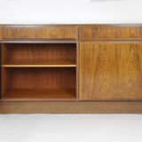 Pair Of Rosewood Omann Jun Sideboards With Teak Interior