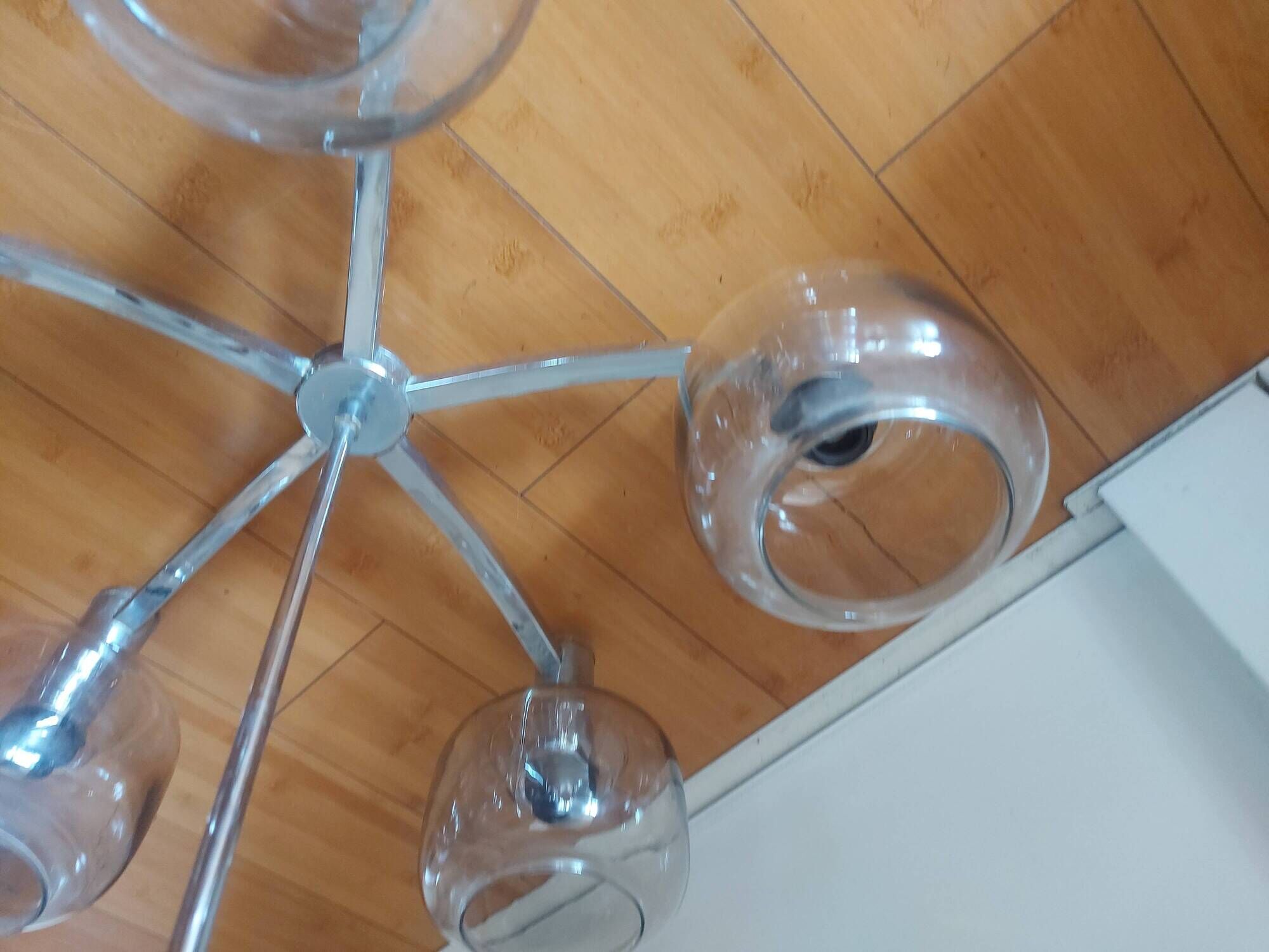 Pendant light, vintage chandelier from the 70s, Delmas