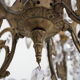 Napoleon III chandelier with crystal pendants, signed Portieux, 19th century.