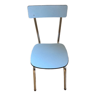 Blue formica chair