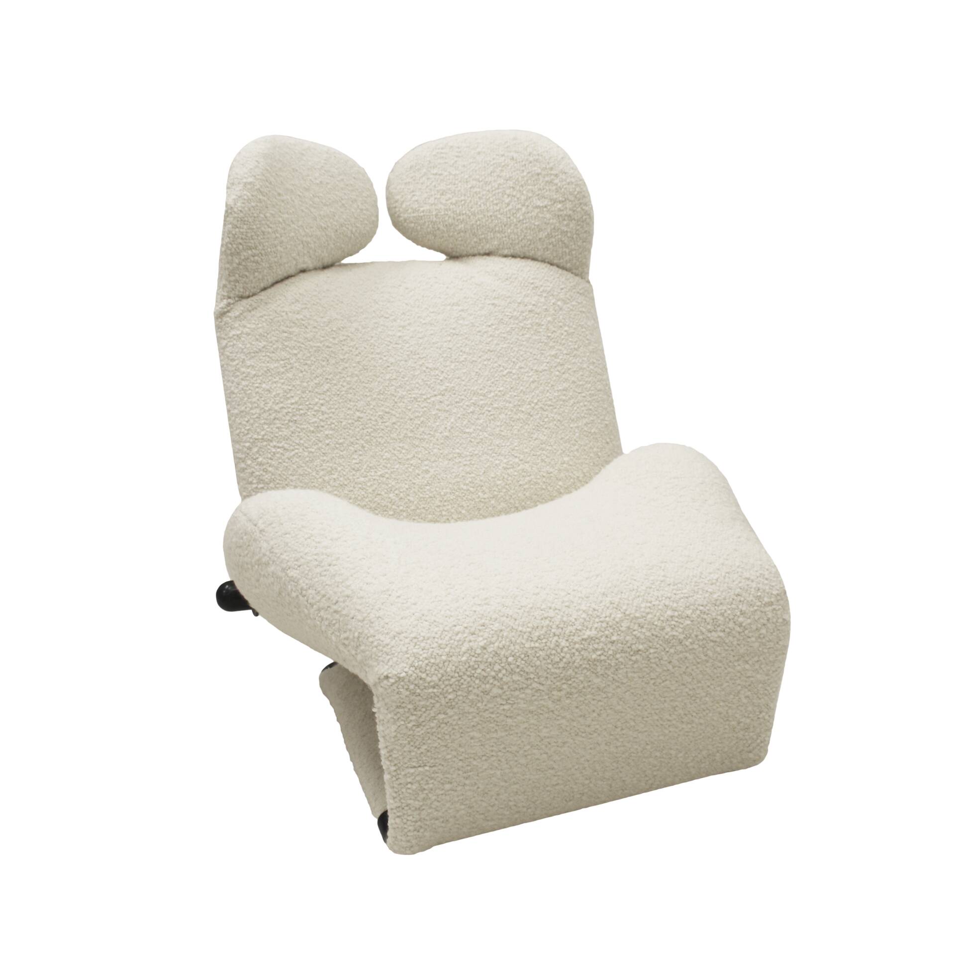 Wink White Armchair Designed by Toshiyuki Kita for Cassina, 1980s