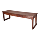 Monastery table, community table, 19th-century solid walnut console.