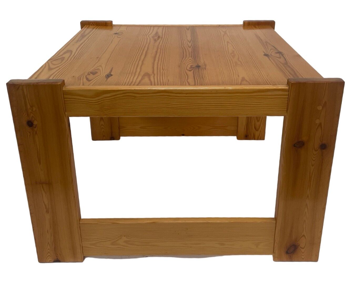 Vintage coffee table pinewood minimalist 1960s
