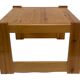 Vintage coffee table pinewood minimalist 1960s