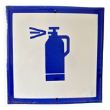 Fire extinguisher vintage europe industrial enamel sign decoration architecture