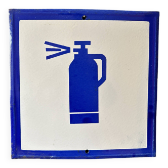 Fire extinguisher vintage europe industrial enamel sign decoration architecture