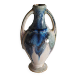 Old amphora vase in flamed glazed stoneware