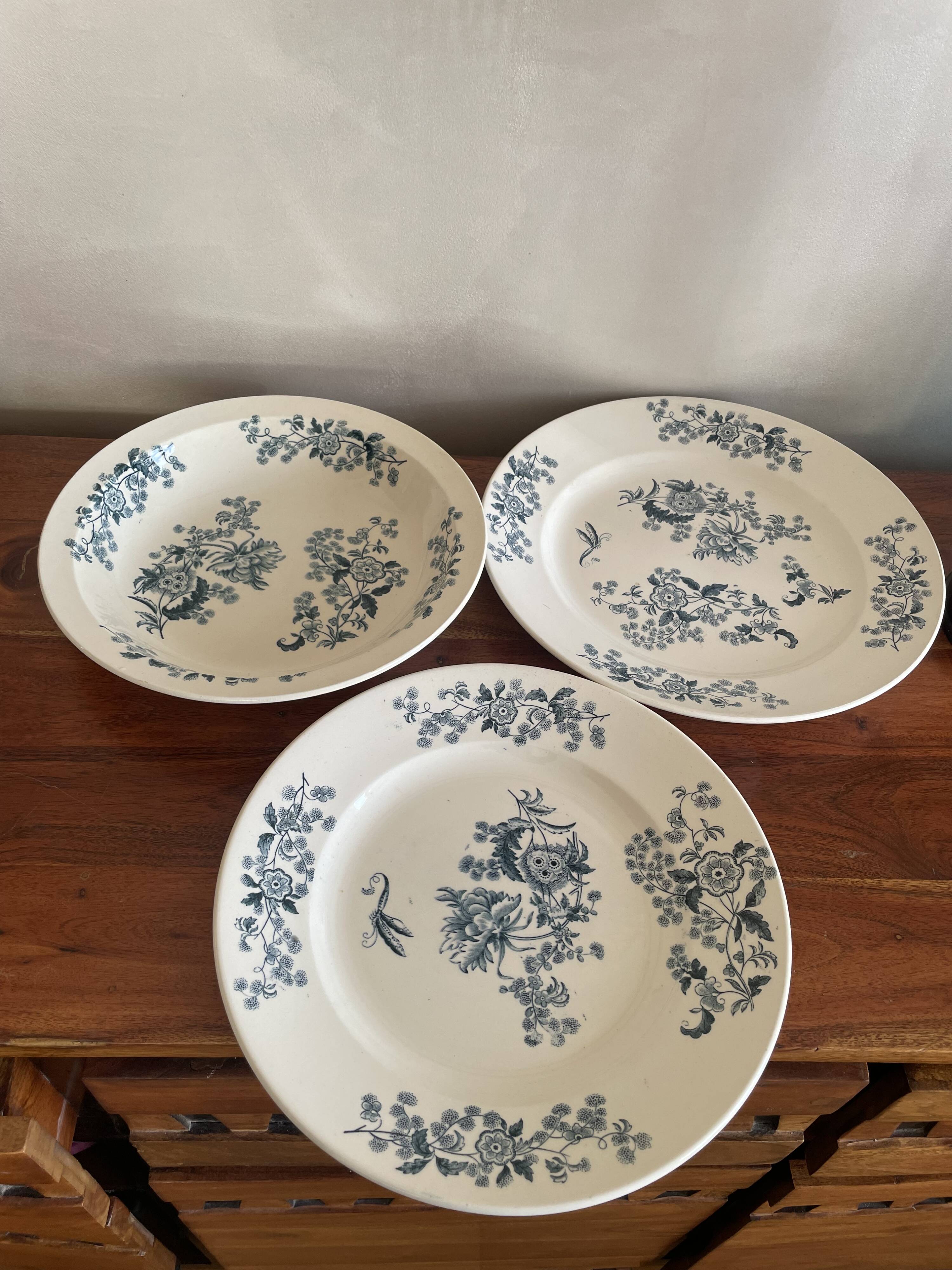 3 dishes Longwy Ycho
