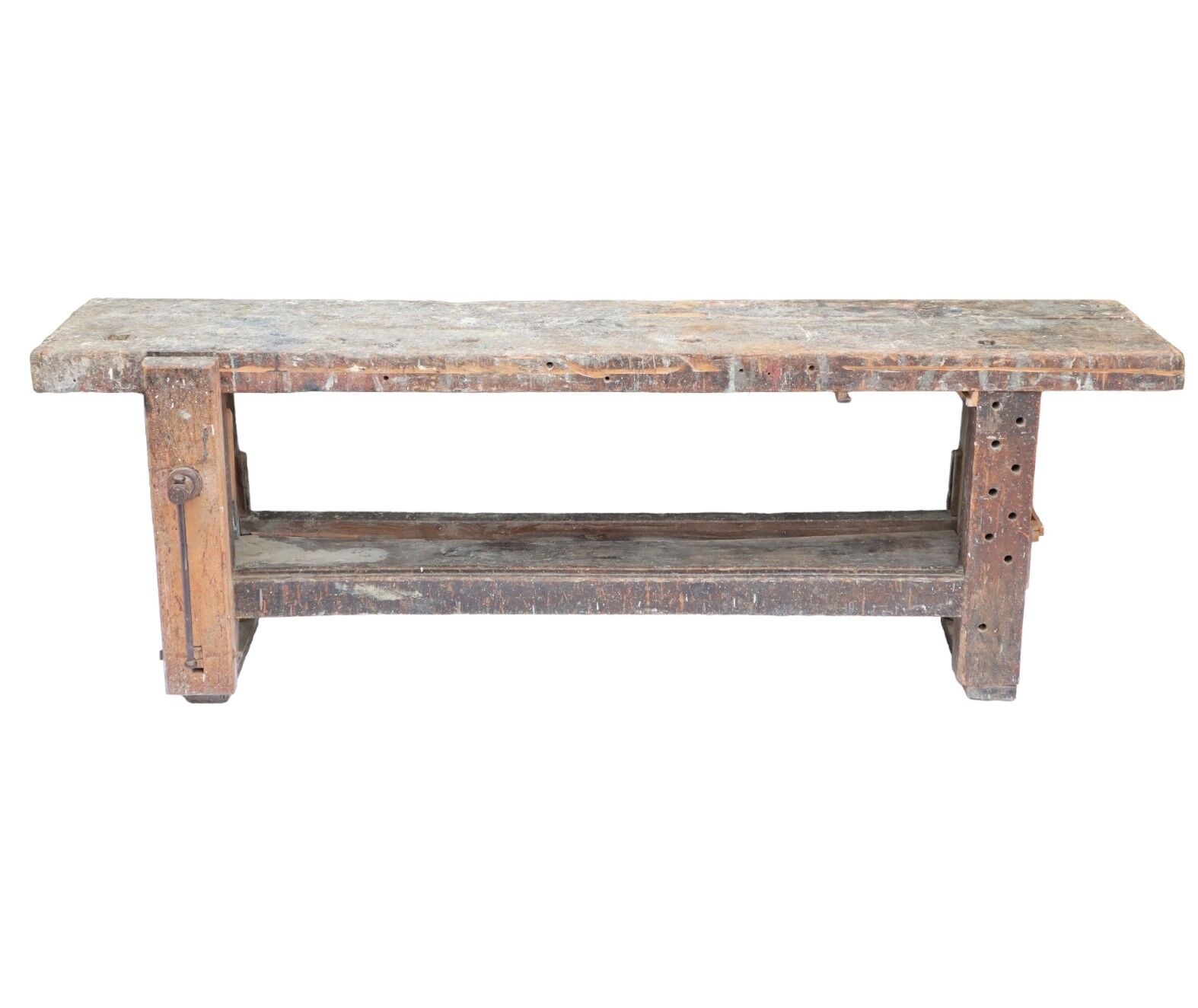 Wooden workbench xxl industrial character welder weathered 251cm