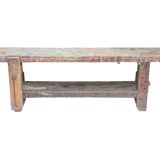 Wooden workbench xxl industrial character welder weathered 251cm