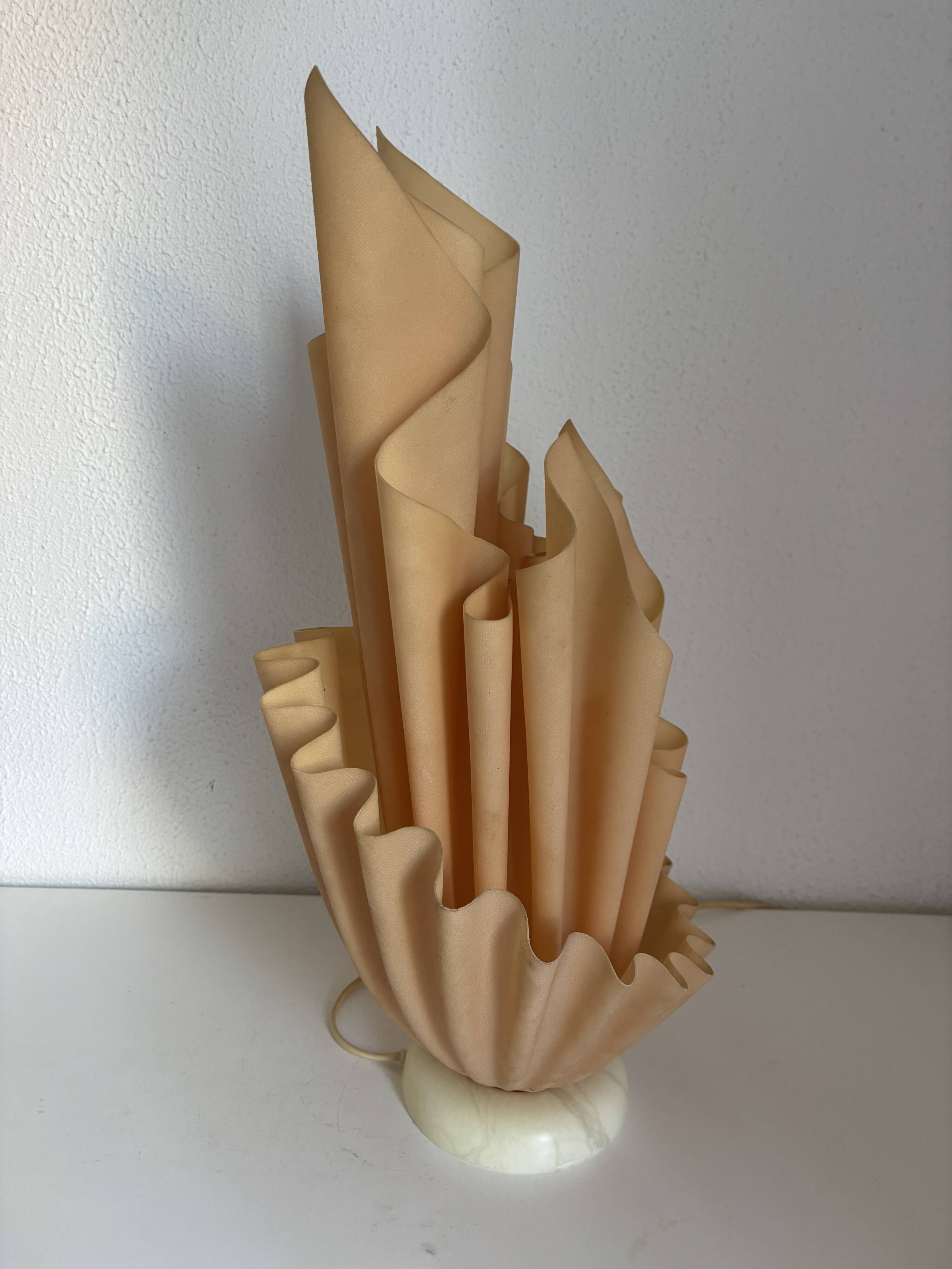 Lampe vintage 1970 Georgia Jacob modèle Corolle - 51 cm