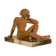 Terracotta sculpture of a seated woman by Norbert Treca contemporary art.