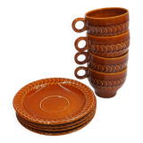 4 Pagnossin cups and saucers