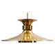 Grande lampe à suspension Boras en laiton de Borens, Suède, 1960