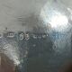 Large glass bowl rcr colle - silver 925 snail base carapelli & miniati