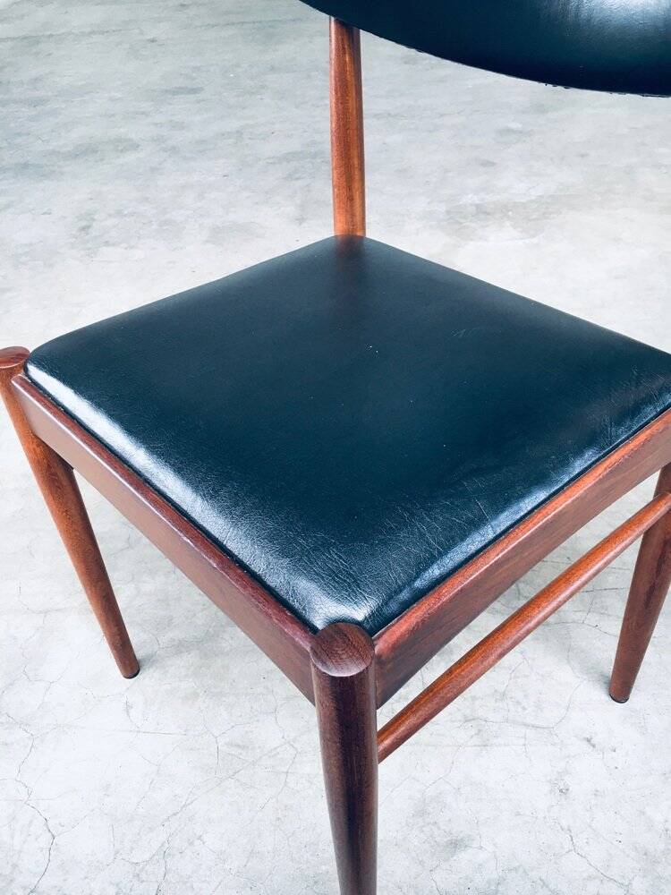 Mid-Century Dutch Design Dining Chairs, 1960s, Set of 4