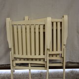 Set of 2 vintage folding armchairs