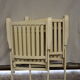 Set of 2 vintage folding armchairs